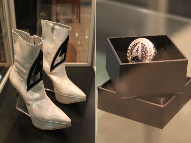 Sapato e anel inspirados no filme &#39;Star Trek&#39; estão no lobby do hotel (Foto: Divulgação/Sheraton)