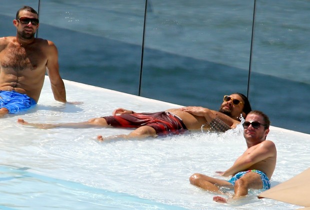 Jason Momoa, Khal Drogo em Game of Thrones, no Rio de Janeiro (Foto: Gabriel Reis / Ag. NewsExclusivo)