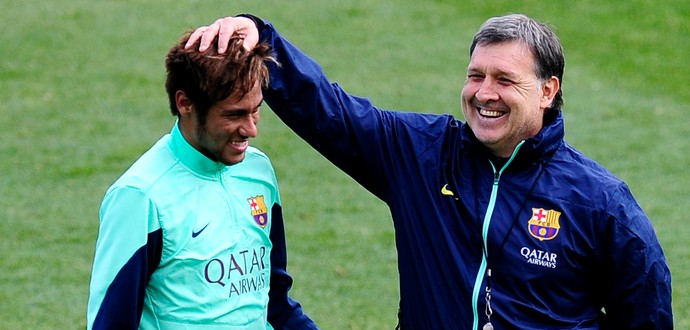 Tata Martino Neymar Barcelona (Foto: AP)