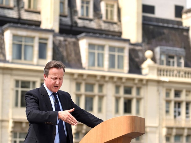 Cameron acusou partidários da saída do Reino Unido da UE de mentir (Foto: Facundo Arrizabalaga/Reuters)