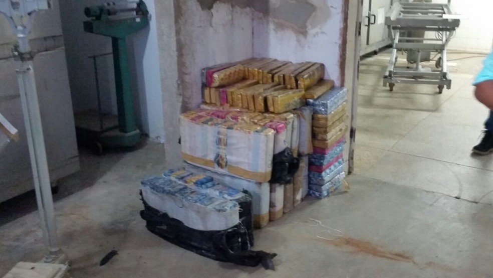 Droga estava enterrada em uma casa na zona rural de Upanema (Foto: Divulgação/Polícia Civil do RN)