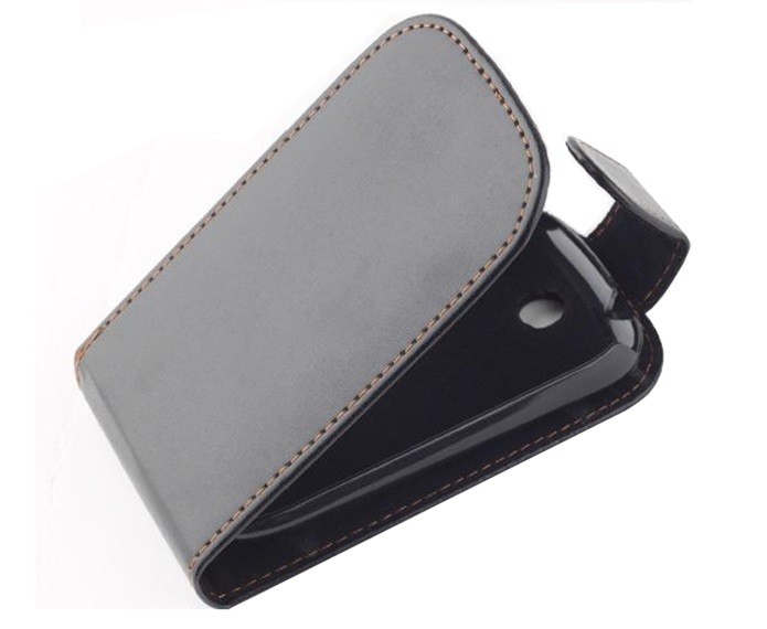 Case de couro preta para Galaxy 5 (Foto: Divulgação/Ali Express)