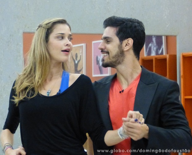 A dupla se mostrou muito bem entrosada (Foto: Domingão do Faustão/TV Globo)