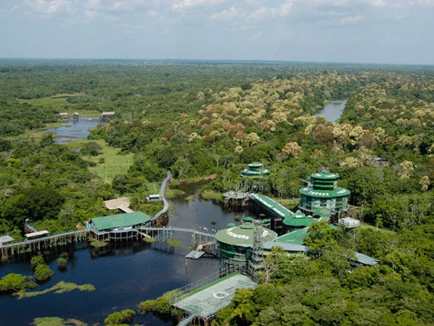Hotel Ariaú Towers, na Amazônia (Foto: Divulgação/Ariaú)