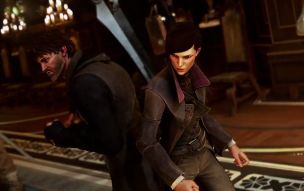 Em 'Dishonored 2', jogadores podem controlar Corvo Attano, protagonista do jogo original, ou sua filha Emily Kaldwin (Foto: Divulgação)