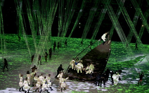 A cerimônia de abertura dos Jogos Olímpicos Rio 2016