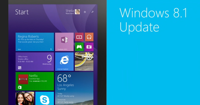 Windows 8.1 Update chegou, conheça as novidades (Foto: Montagem/Reprodução/Edivaldo Brito)