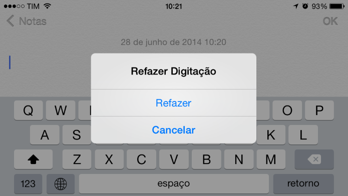 Refazendo digitação (Foto: Reprodução/Helito Bijora)