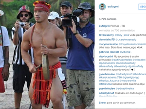 Foto de indígena filipino fez sucesso nas redes sociais (Foto: Reprodução/ Eu flagrei)
