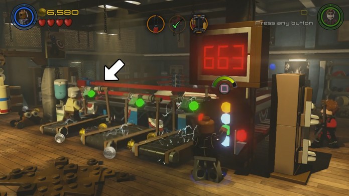 Para salvar Stan Lee em LEGO Avengers às vezes é necessária uma sequência estranha de eventos (Foto: Reprodução/Rafael Monteiro)