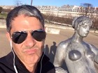 Bonner posta vídeo em Paris e brinca: 'O tio já correu em lugares piores'