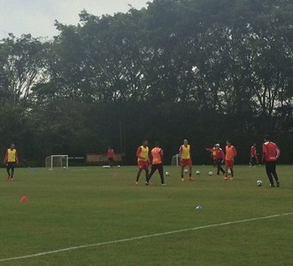 São Paulo treino (Foto: Marcelo Prado)