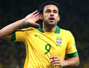 Fred gol final Brasil Espanha (Foto: Getty Images)