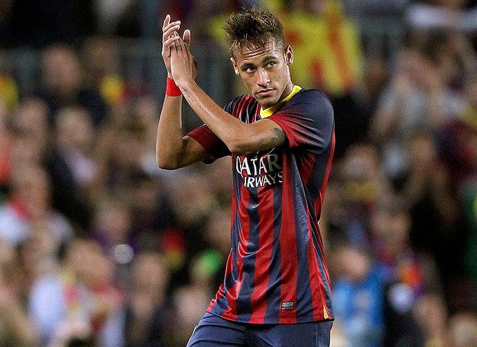 Neymar comemoração Barcelona jogo Real Madrid (Foto: Reuters)