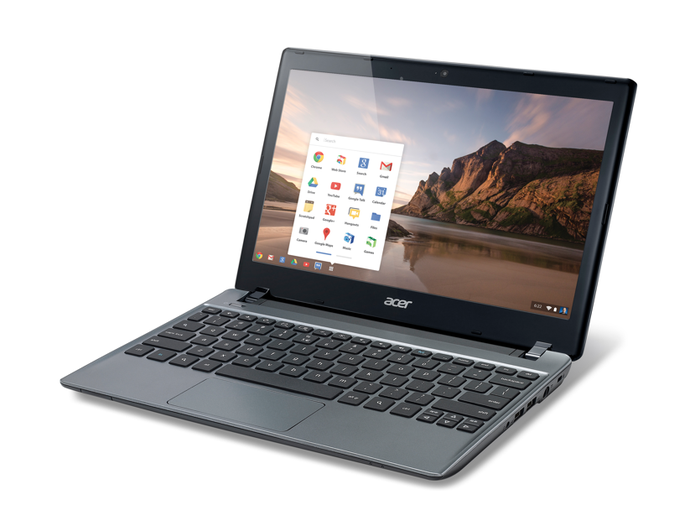 Chromebook da Acer vem com Chrome OS do Google e apps rodando na nuvem (Foto: Divulgação/Acer) Chromebook da Acer vem com Chrome OS do Google e apps rodando na nuvem (Foto: Divulgação/Acer)