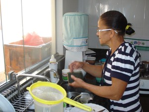 marlene trabalha em casa de familia (Foto: Arquivo pessoal)