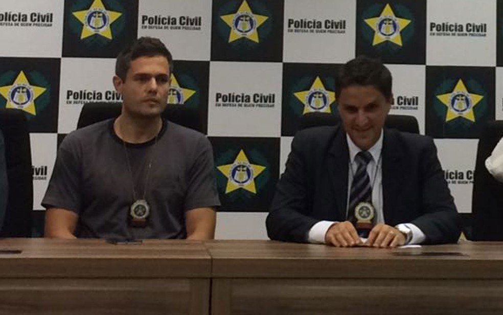 Delegados Daniel Rosa e Fábio Cardoso disseram que execução do crime foi cruel (Foto: Henrique Coelho / G1)