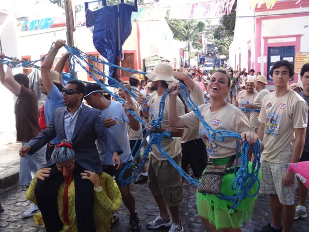 Bloco olindense A Corda festeja 20 anos (Foto: Katherine Coutinho / G1)