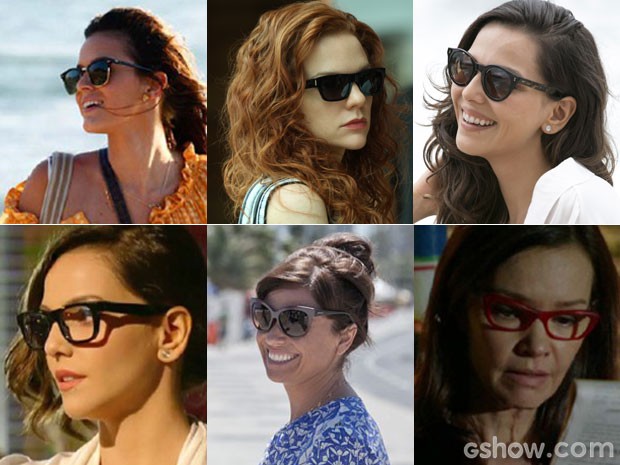 Anote os modelos de óculos das personagesn e escolha o seu (Foto: Em Familia/TVGlobo)