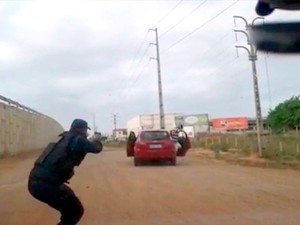 Vídeo mostra prisão de quadrilha no RN suspeita de fazer empresário refém (Foto: Divulgação/Polícia Militar do RN)