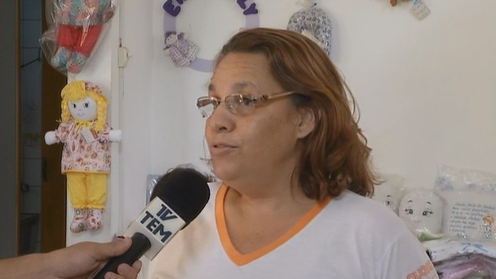  Vânia Veiga conta que grupo de artesãs abraçou a ideia da psicóloga assim que conheceu o projeto (Foto: Reprodução/TV TEM)
