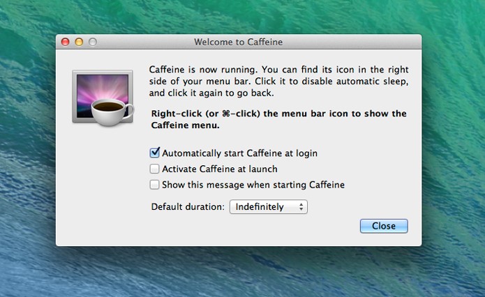Iniciar o Caffeine assim que o computador for ligado (Foto: Reprodução/André Sugai)