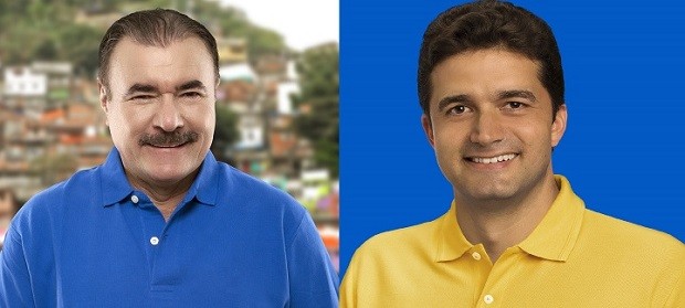 Em ordem alfabética, os candidatos Cícero Almeida (PMDB) e Rui Palmeira (PSDB) (Foto: Reprodução)