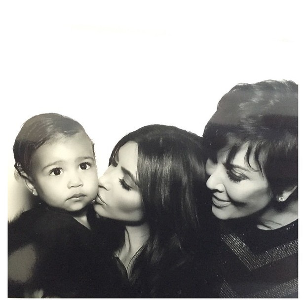 North West, Kim Kardashian e Kris Jenner (Foto: Instagram / Reprodução)