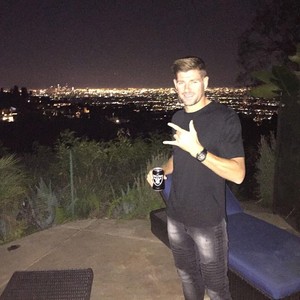 Gerrard em Los Angeles (Foto: Reprodução / Instagram)