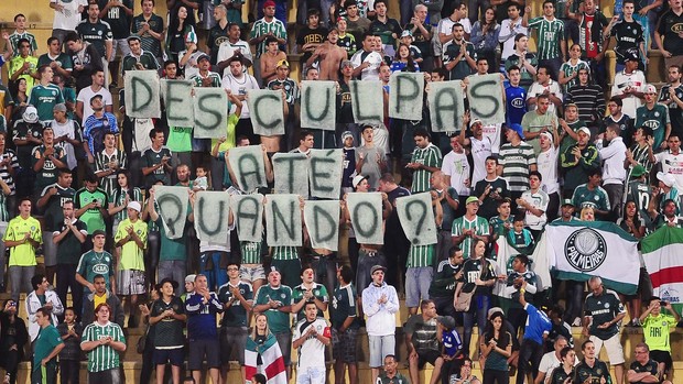 Palmeiras torcida protesto (Foto: Marcos Ribolli)