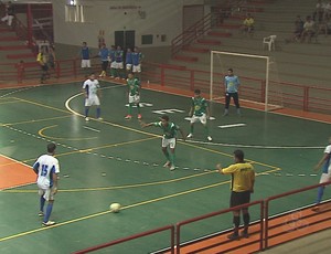 Campeonato Acreano de Futsal da 1ª Divisão no ginásio do Sesi (Foto: Reprodução/TV Acre)