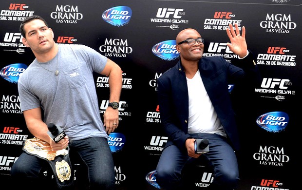 Anderson Silva e Chris Weidman tour UFC  (Foto: André Durão / Globoesporte.com)