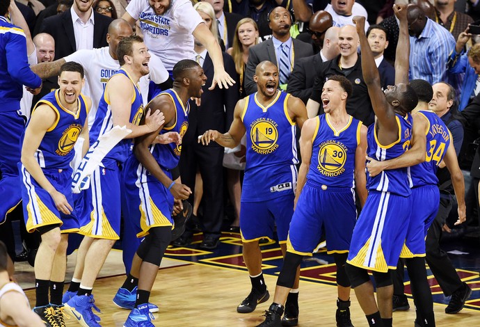Golden State Warriors campeão da NBA 2015 leandrinho (Foto: Getty Images)