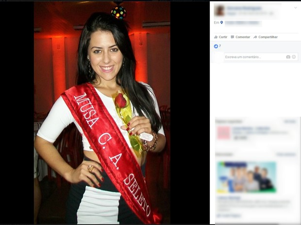 Giovana venceu vários concursos de beleza em Paranaguá (Foto: Facebook/Reprodução)