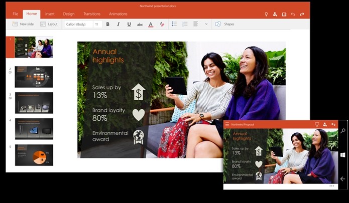 PowerPoint para Windows 10 (Foto: Divulgação)