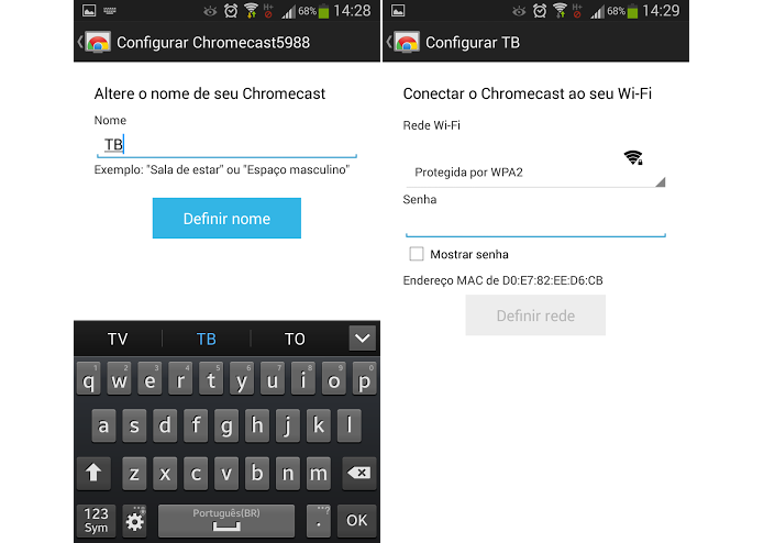Dê um nome ao ChromeCast (Foto: Thiago Barros/TechTudo)