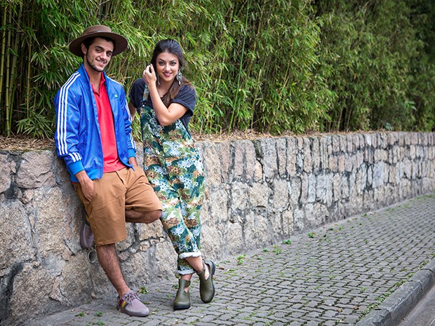 Anaju e Felipe usaram looks produzidos pela blogueira de moda Carla Lemos (Foto: Isabella Pinheiro/Gshow)
