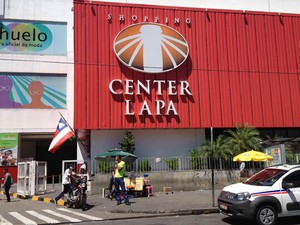 Shopping Center Lapa fechou nesta quarta-feira (Foto: Ruan Melo/G1)