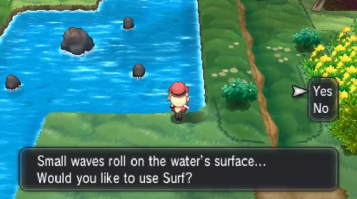 É importante ter um Pokémon com Surf e Waterfall entre seus ataques (Foto: Reprodução/Youtube)