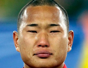 Jong Tae Se chorando Coreia do Norte (Foto: AP)