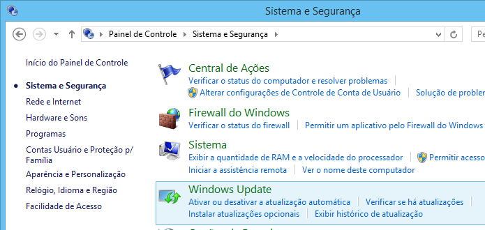 Acesse o Windows Update (Foto: Reprodução/Helito Bijora)
