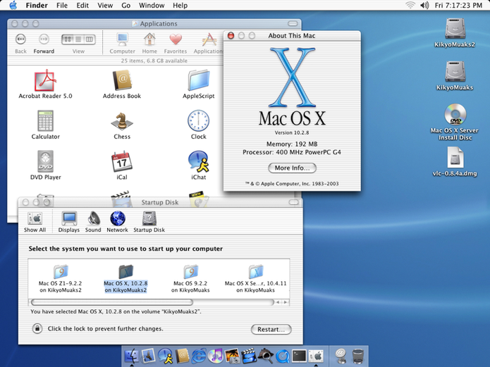 Mac OS X 10.2 Jaguar: melhora na interoperabilidade entre Mac e redes Windows (Foto: Divulgação/Apple)