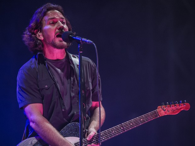 Pearl Jam no Lollapalooza (Foto: Flavio Moraes/G1)