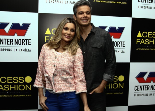 Flávia Alessandra e Otaviano Costa (Foto: Cláudio Augusto/Foto Rio News)