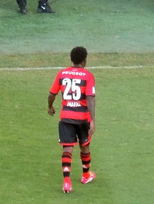 Amaral sendo expulso jogo Flamengo León (Foto: Cahê Mota)