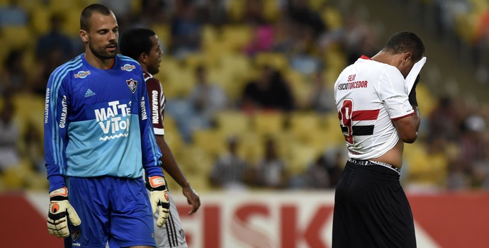 Cavalieri luís fabiano fluminense x são paulo (Foto: André Durão)