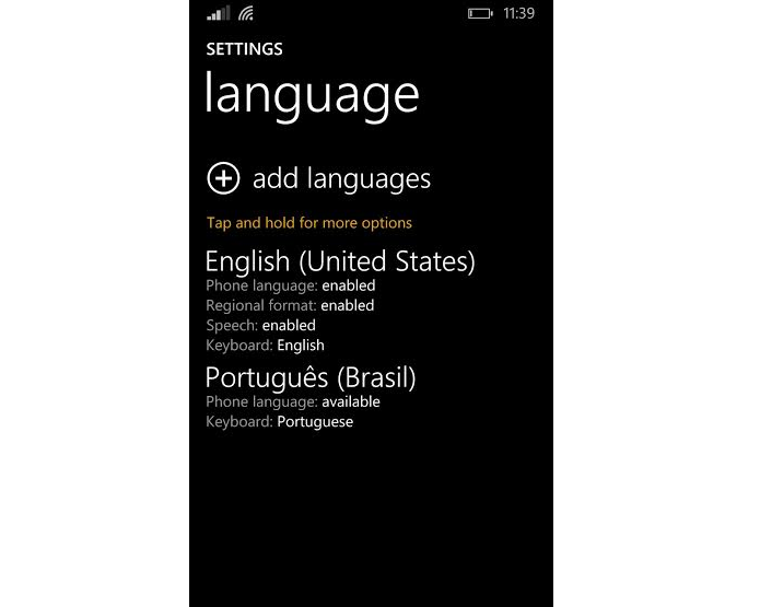 Coloque o telefone em inglês (Foto: Reprodução/Thiago Barros)
