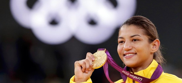 judô Sarah Menezes final olímpica medalha de ouro (Foto: Agência Reuters)