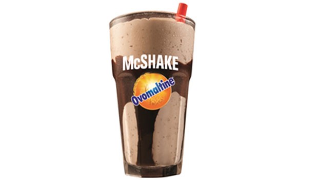 Bob's perde milk-shake de Ovomaltine para o McDonald's