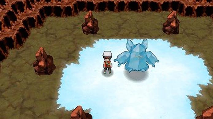 Regice na caverna da Route 105 (Foto: Serebii)